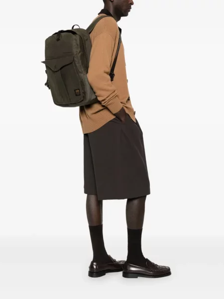 Rucsac Filson din piele de căprioară verde