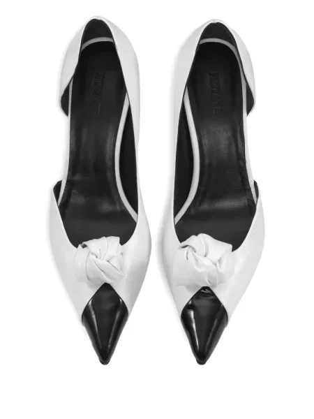 Pantofi cu toc Rotate Birger Christensen din piele alb