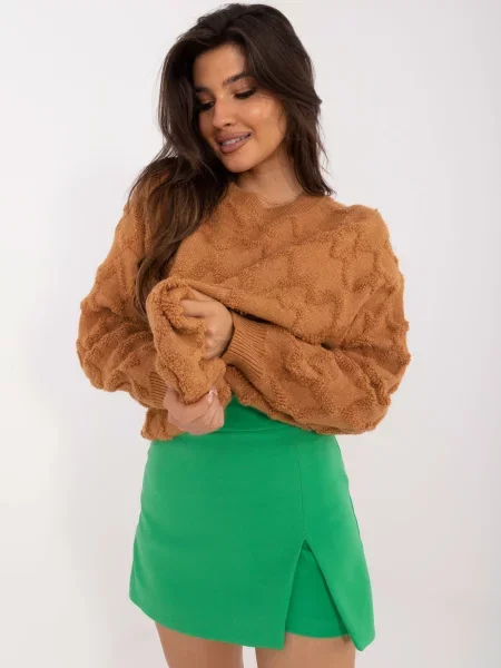 Pulover Fashionhunters maro