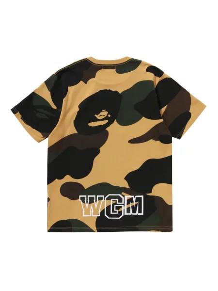 Tricou A Bathing Ape® cu model camuflaj galben