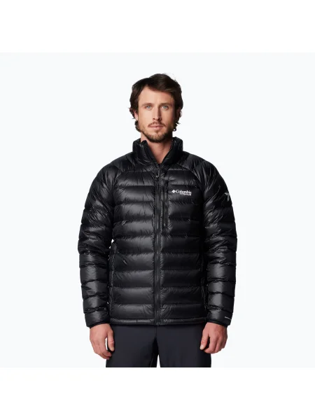 Geacă de puf pentru bărbați Columbia Arctic Crest Down black negru