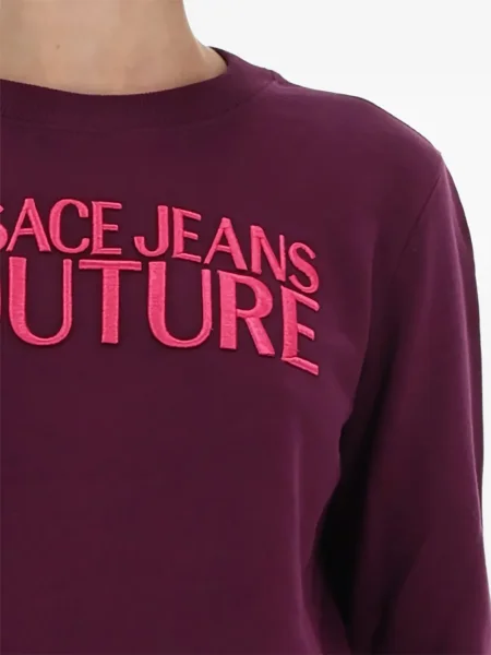 Džemper Versace Jeans Couture s vezom crvena