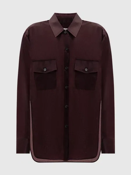 Блуза Matteo із шовку Khaite бордова