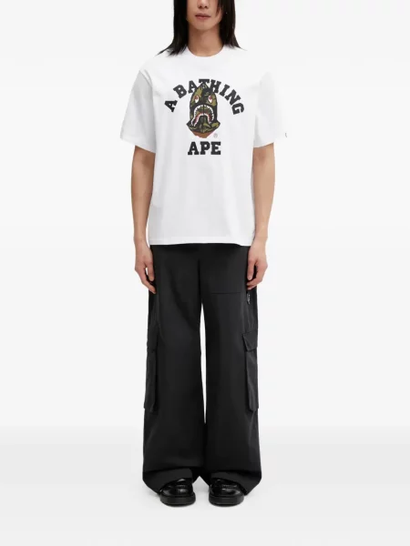 Scurt tricou A Bathing Ape® alb