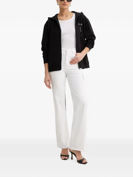 Hanorac cu glugă Armani Exchange cu imagine negru