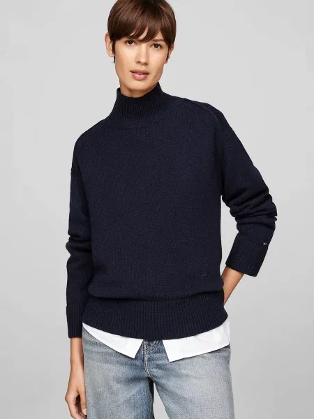Вовняний светр Tommy Hilfiger синій