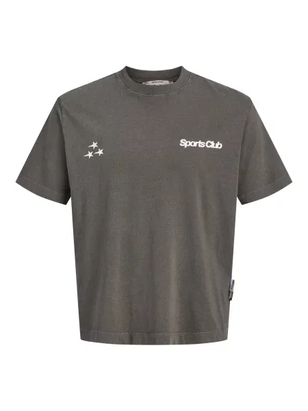 JACK & JONES Tricou JCOLEGACY gri / kaki / portocaliu închis / murdar alb