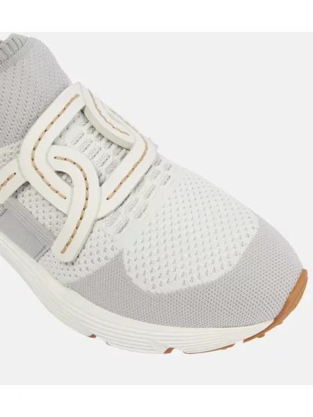 Sneakerși Tod's din piele gri