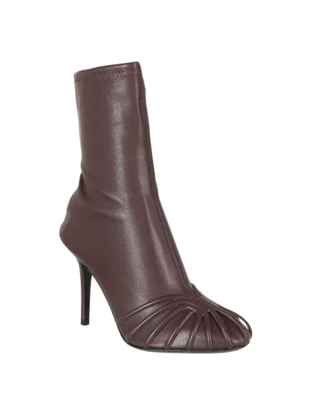 Buty do kostki Alevi Milano skórzane czerwone