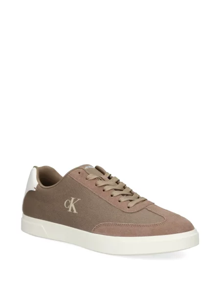 Sneakerși Calvin Klein cu autograf maro