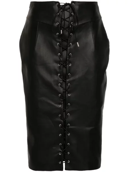 Fustă midi Mitiliane Couture până la genunchi negru