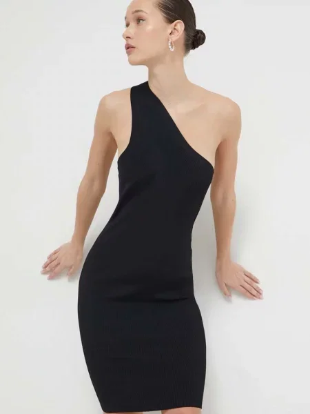 IRO sukienka mini dopasowana czarny