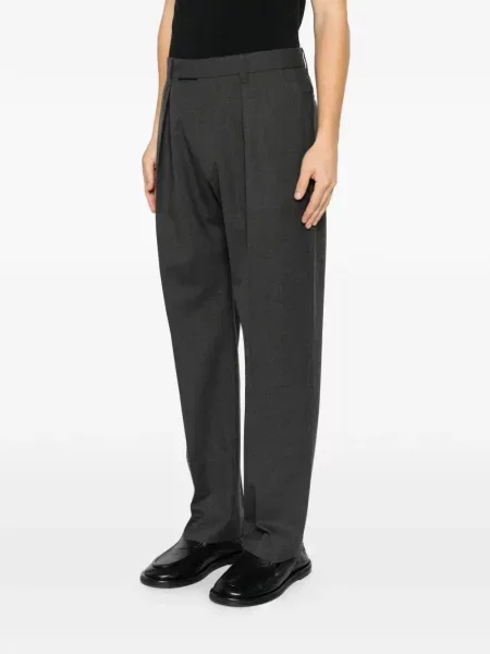 Pantaloni Sandro de lână gri