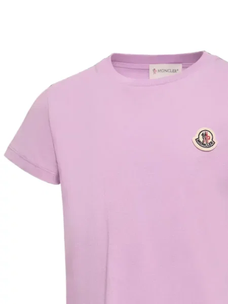 Koszulka dziecięca Moncler Enfant fioletowa