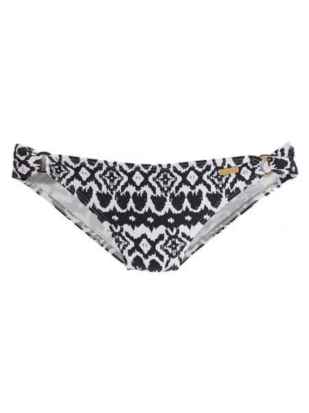 LASCANA Slip costum de baie Grace negru alb