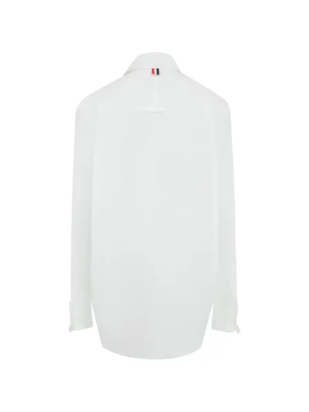 Cămașă Thom Browne din poplin alb