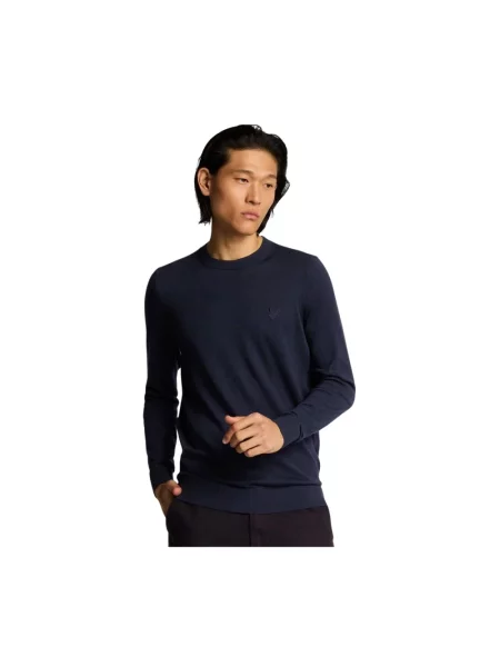 Sweter Lyle & Scott niebieski