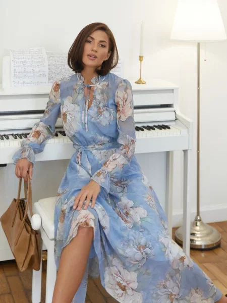 Сукні Dressa шифон блакитний