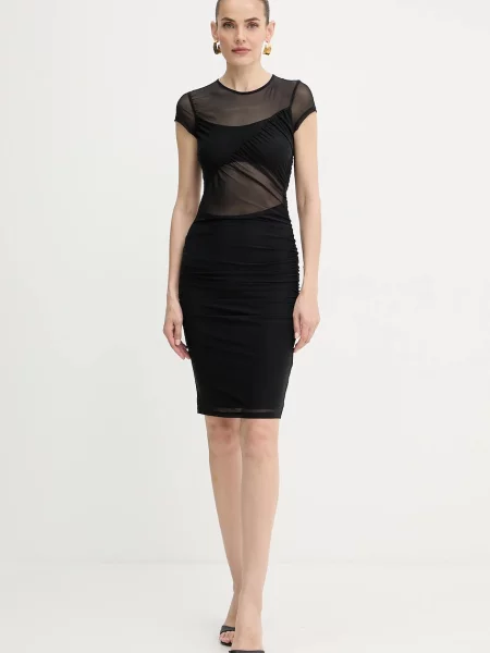 Сукня Guess GRACEY mini облягаюча чорний