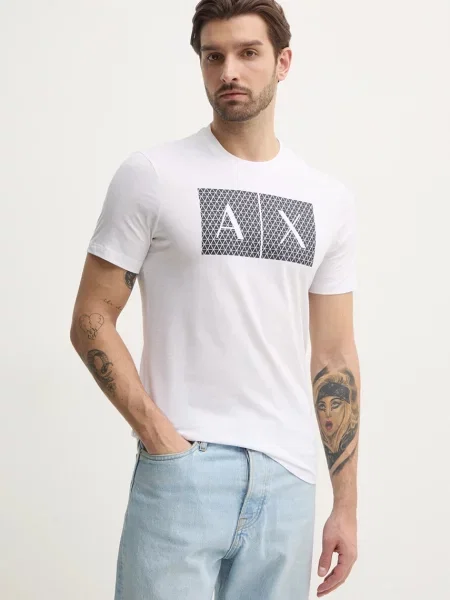 Armani Exchange tričko bílé