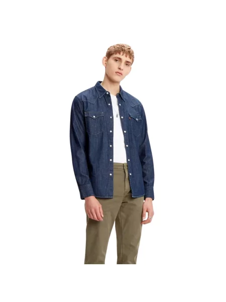 Levi's® Koszula Jeansowa Barstow Standard Fit blau niebieska