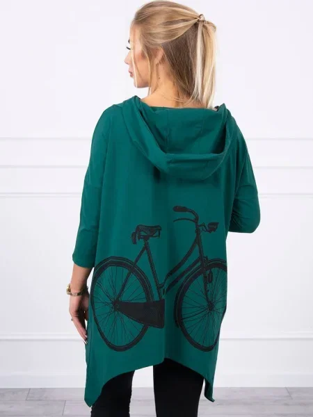 Спортен суичър Kesi с принт зелено