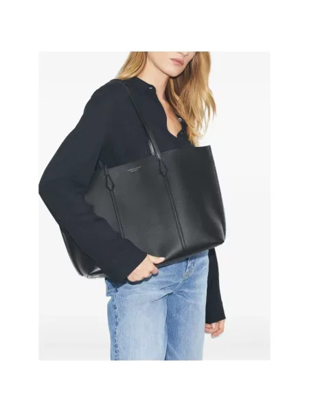Tory Burch torebka skórzana Perry czarny