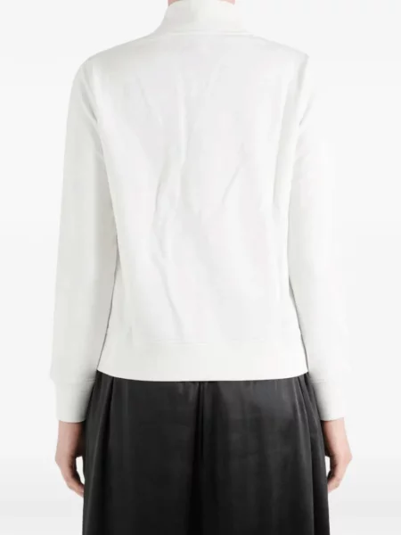 Pulover Tommy Hilfiger cu broderie alb