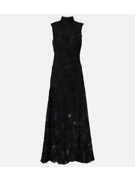 Rochie de cocktail Rotate cu model floral de costum negru