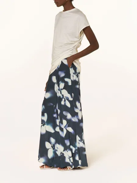 Ted Baker Kalhoty Sindria tmavě / krémová modrá