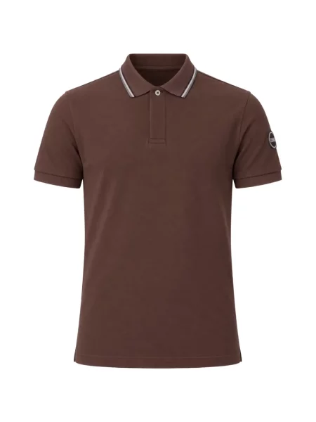 Tricou polo Colmar cu autograf maro
