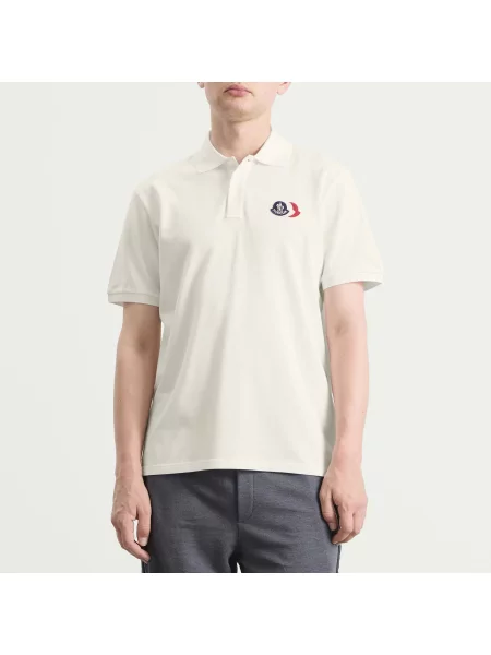 Koszulka polo Moncler biała