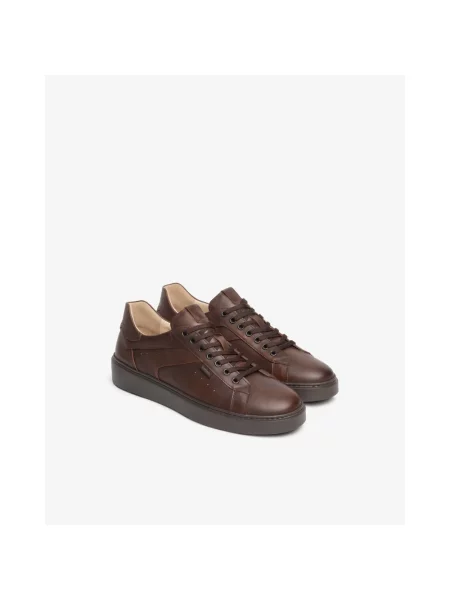 Sneakersy Nerogiardini skórzane beżowe
