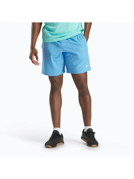 Férfi Reebok Wor Woven regenerációs rövidnadrág kék. Méret: L kék