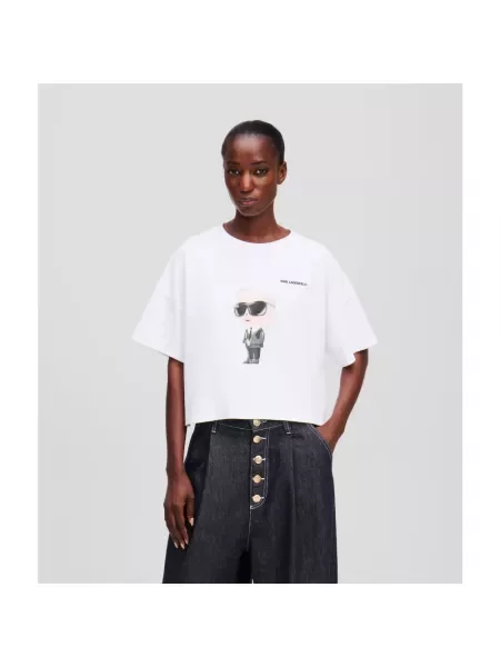 Karl Lagerfeld t-shirt beżowy