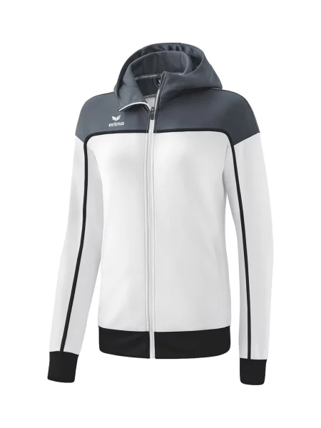 ERIMA Sportovní bunda čedičová šedá / černá bílá