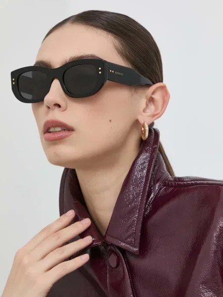 Слънчеви очила Gucci черно