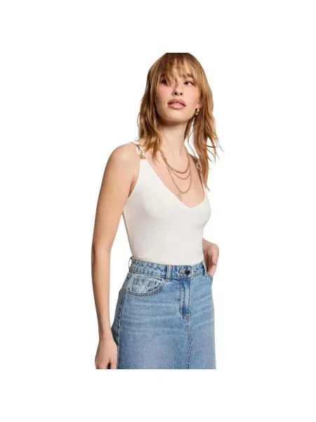 V-nyakú felső Morgan De Toi fehér