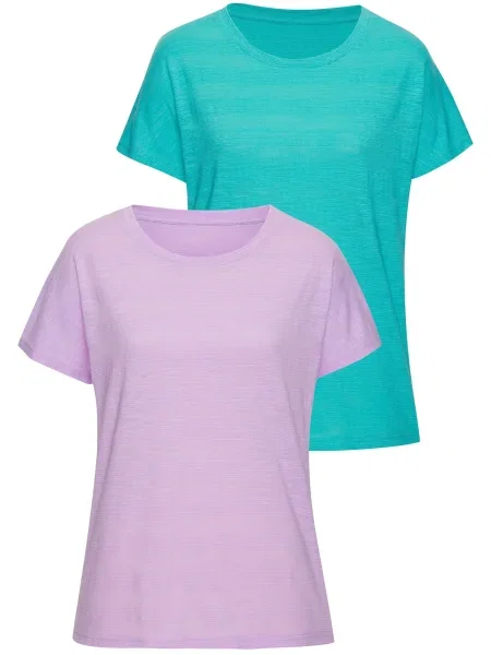VIVANCE Tricou jad / mov orhidee verde