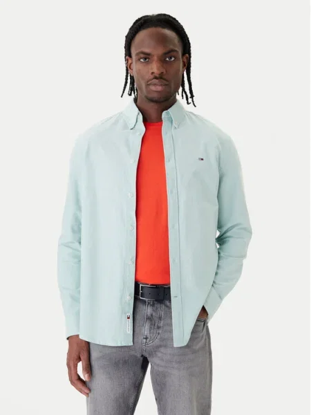 Tommy Jeans Cămașă verde