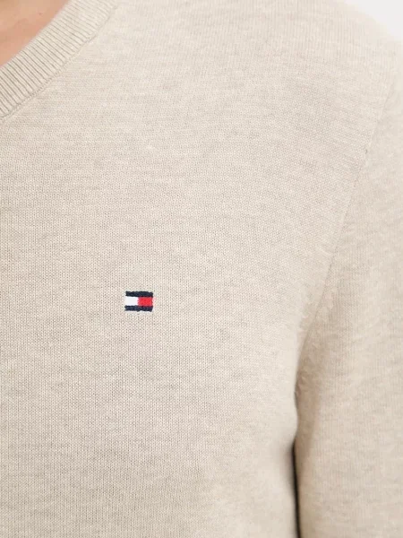 Tommy Hilfiger пуловер мъжки от бежово