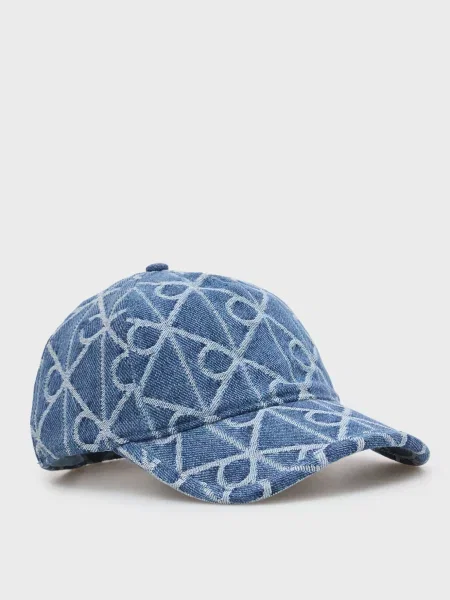 Жакардова кепка Calvin Klein з принтом синя