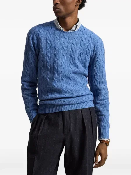 Gulerat șosete Polo Ralph Lauren de lână cu dungi negru