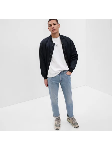 Панталони GAP Denim Pants Straight Light Wash сиво