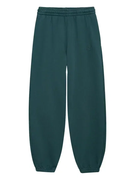 Pantaloni Anine Bing cu broderie verde