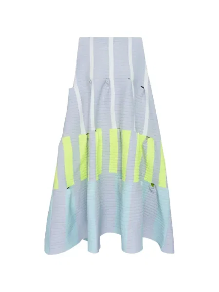 Mała sukienka mini Cfcl w paski garniturowa niebieska