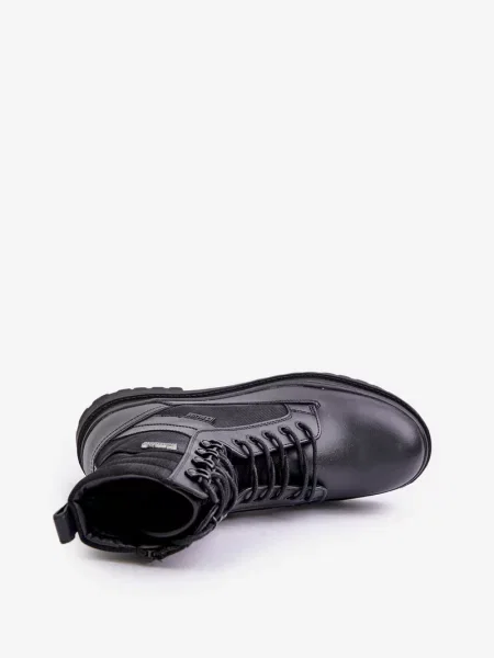 Cizme scurte Big Star Shoes din piele negru