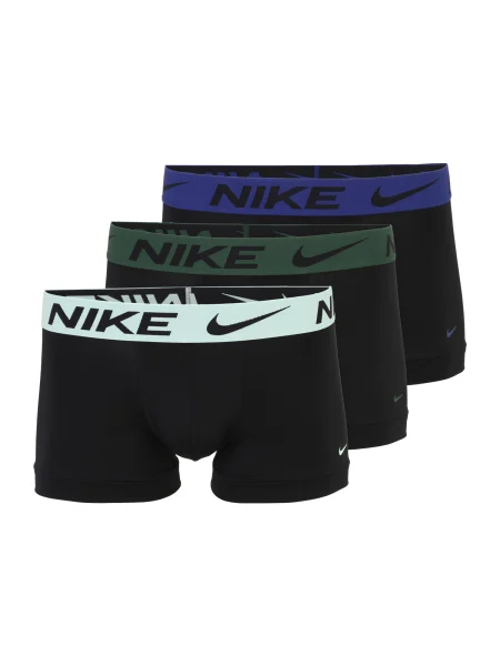 NIKE Underwear Boksarice mornarska / meta / temno zelena črna