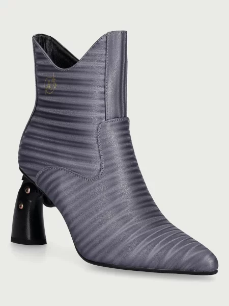 Koi Footwear členkové čižmy dámske GUN HEEL BOOTS sivá