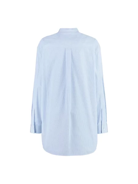 Koszula Jil Sander popelinowa niebieska